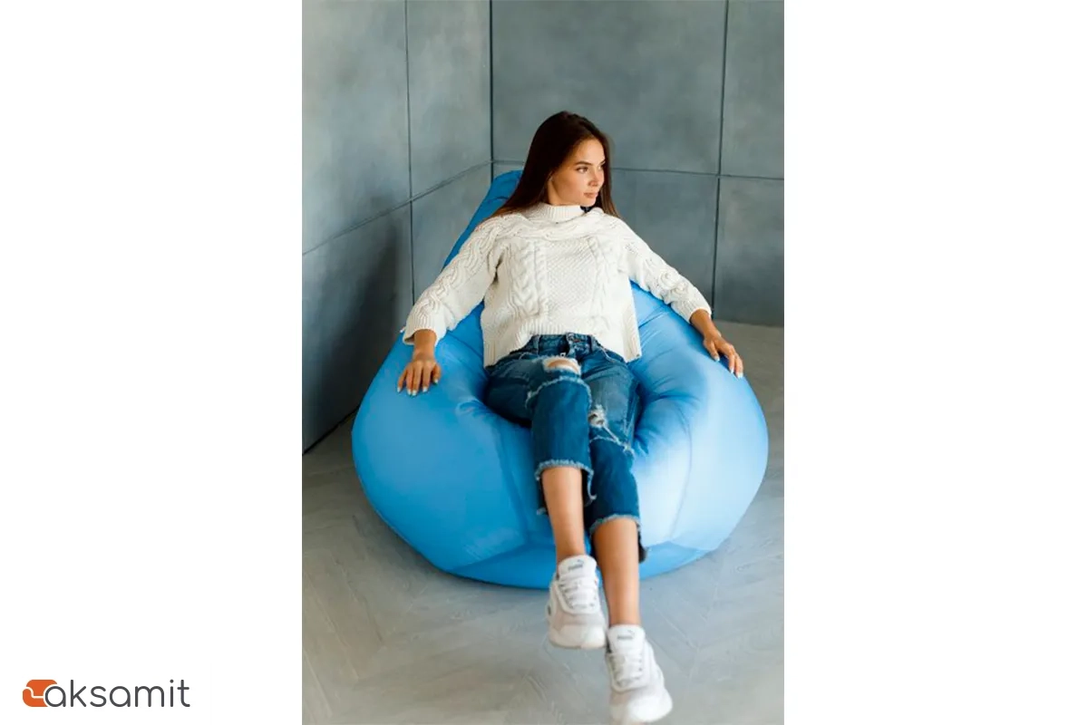 Кресло Мешок Груша (Оксфорд / Голубой) XL