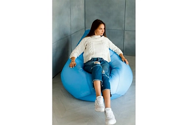 Кресло Мешок Груша (Оксфорд / Голубой) XL