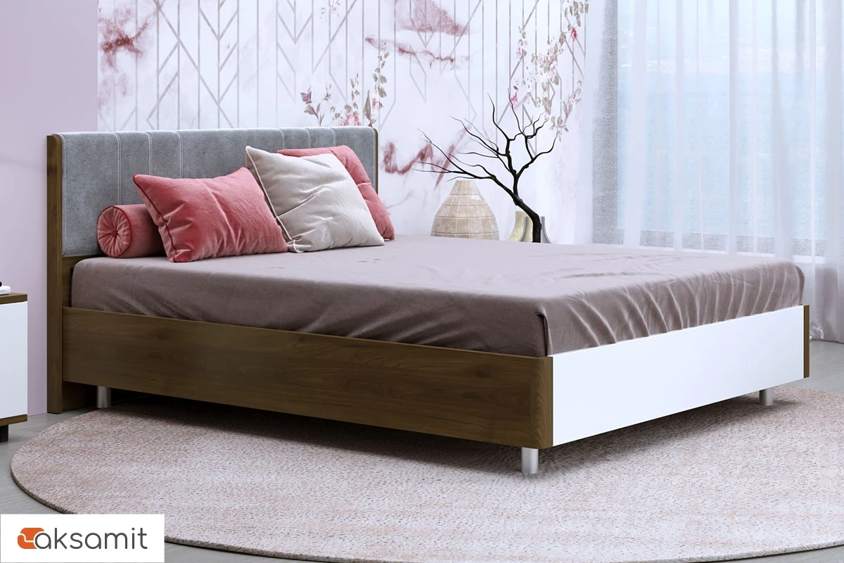 Кровать КР-5013-ГТ-БГ 160х200 (Гикори Джексон Темный/Белый Бриллиант Глянцевый) Кровать КР-5013-ГТ-БГ 160х200 (Гикори Джексон Темный/Белый Бриллиант Глянцевый)