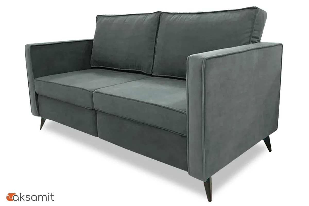 Диван прямой WINGS-3  (Набивные подушки/Кант/ППУ) Тексопарк Сlever asphalt