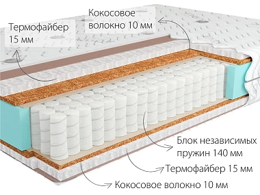 Матрас Kondor Mister-3 Medio 160х200х19 трикотаж