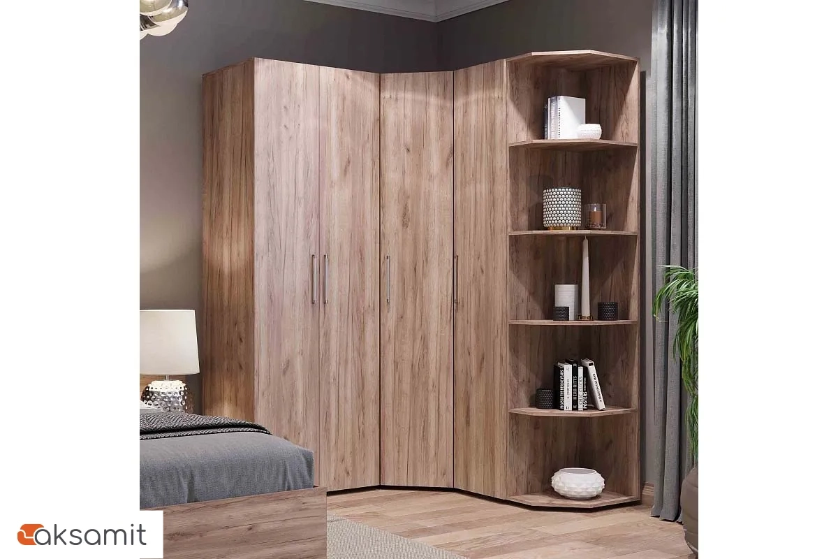 Монако 156 Шкаф угловой Дуб табачный Craft