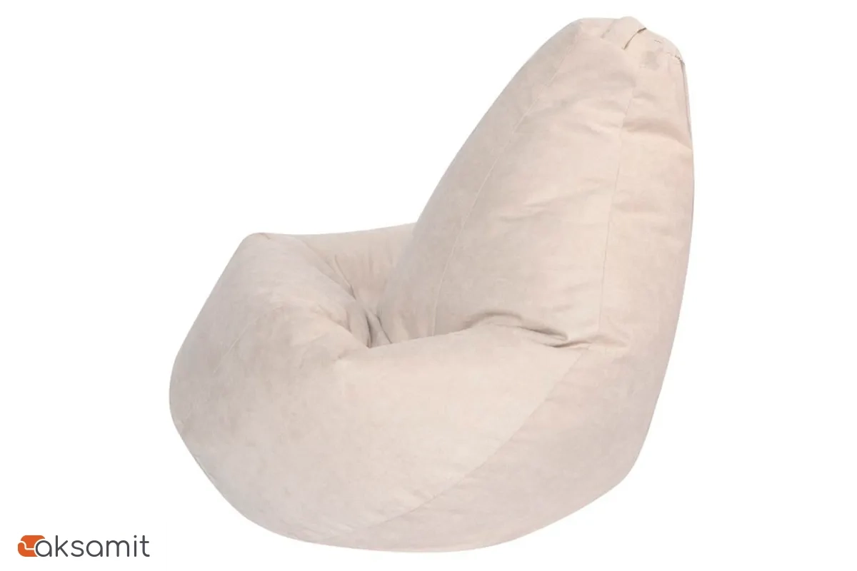Кресло Мешок Груша (Светло-бежевый / Велюр) 4XL