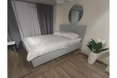 Кровать Каприз на латах 140х200 (Newtone Light GREY (светло-серый))
