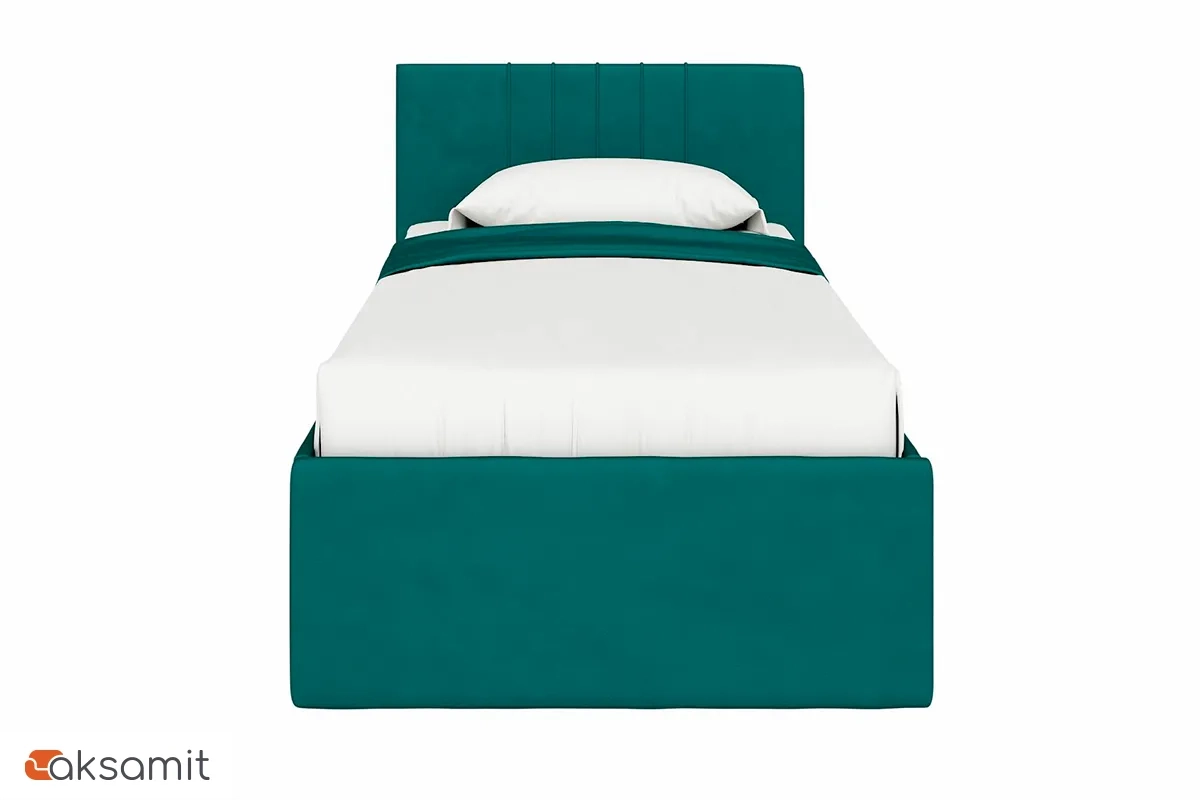 Кровать Соло односпальная с ПМ 90х200 (Newtone Emerald/Зеленый)