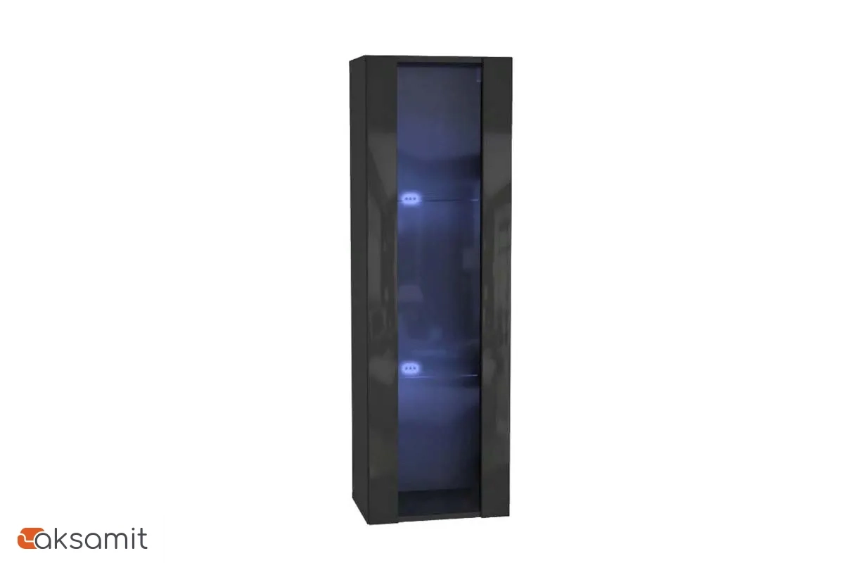 Шкаф навесной Point Тип-21 Чёрный/Чёрный глянец (71774438) Шкаф навесной Point Тип-21 Чёрный/Чёрный глянец (71774438)