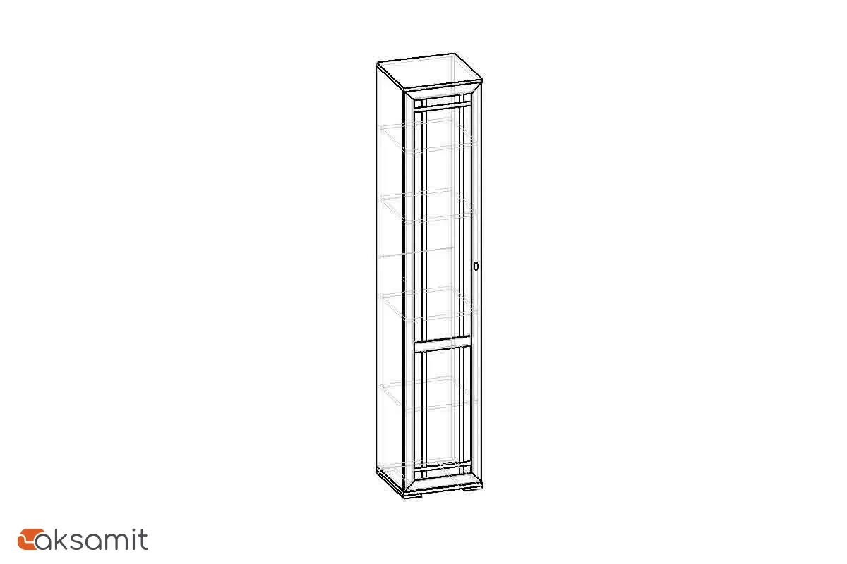 Sherlock 8 Шкаф для белья орех шоколадный