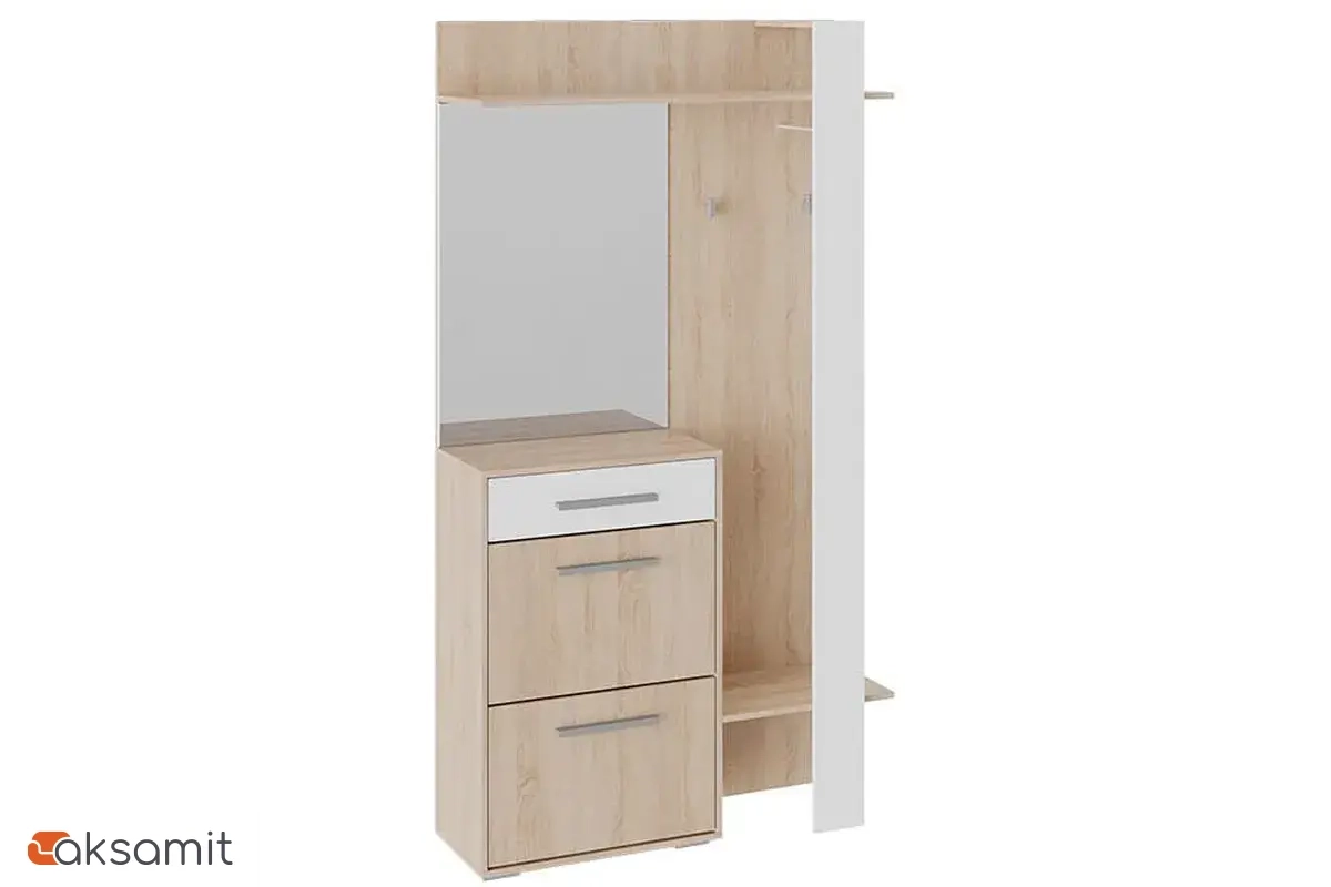 Секция комбинированная Нуар Тип 1 (Дуб Сонома/Белый Ясень)