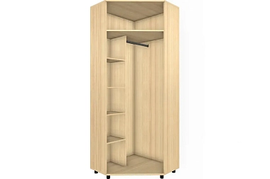 Шкаф для одежды и белья ШК-5015-АС-БГ (Ясень Асахи/Белый Бриллиант Глянцевый)