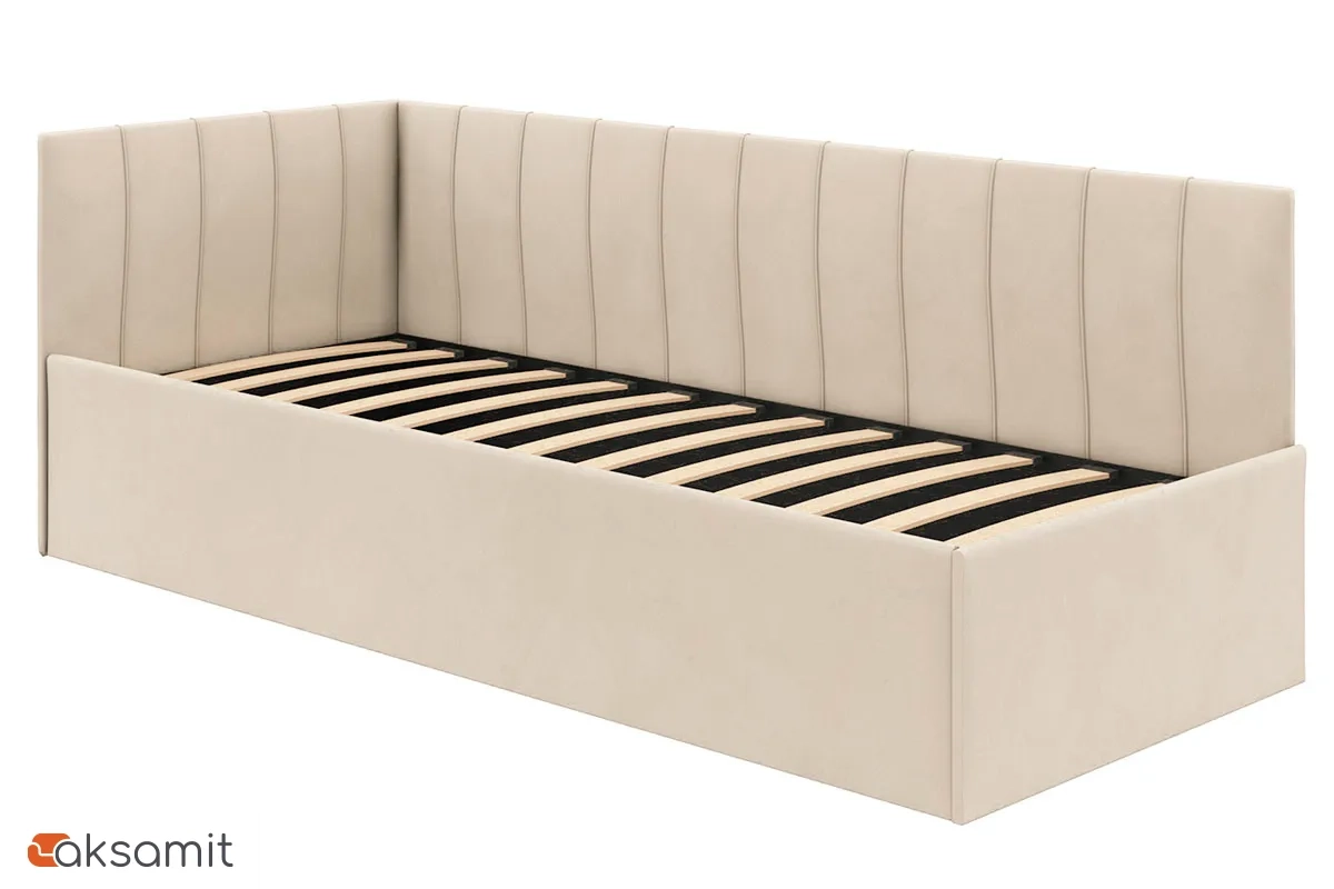 Кровать Мика с ПМ 90х200 универсальная Newtone Light BEIGE Кровать Мика с ПМ 90х200 универсальная Newtone Light BEIGE