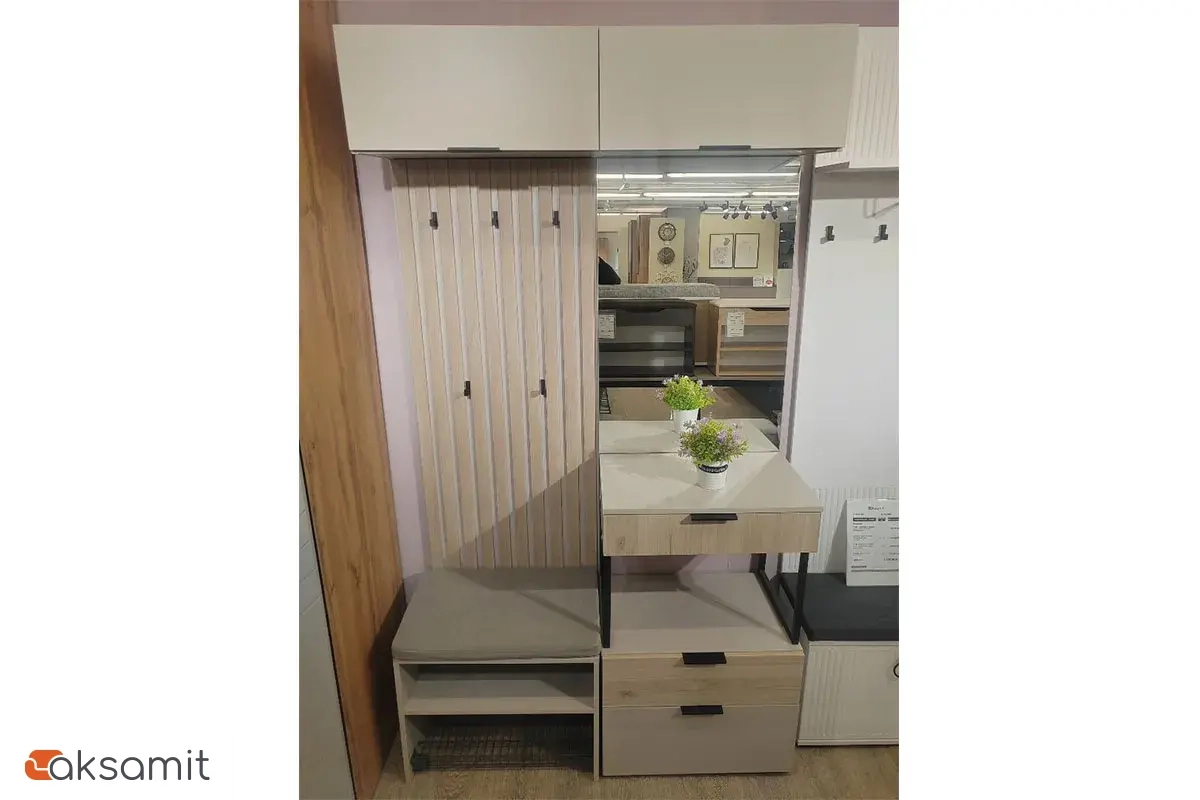 Прихожая Мария (Дымчато-серый / Дуб Мария)