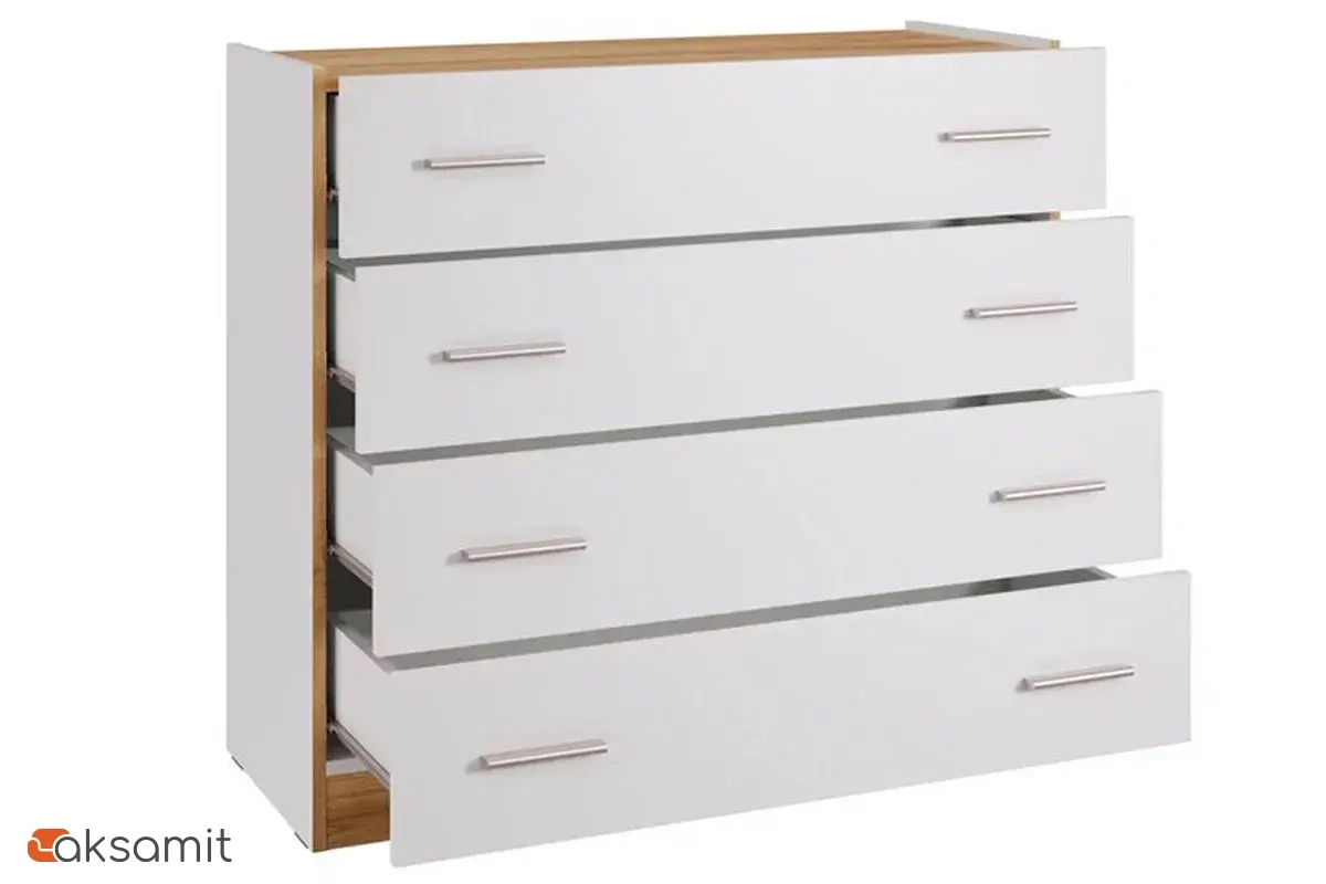 Комод Fresco КМ-100 (Белый/Дуб Вотан) 72518529 Комод Fresco КМ-100 (Белый/Дуб Вотан) 72518529