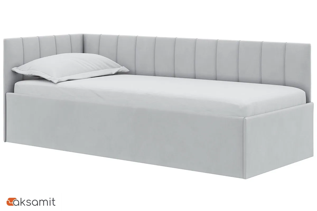 Кровать Мика с ПМ 90х200 универсальная Newtone Light GREY Кровать Мика с ПМ 90х200 универсальная Newtone Light GREY
