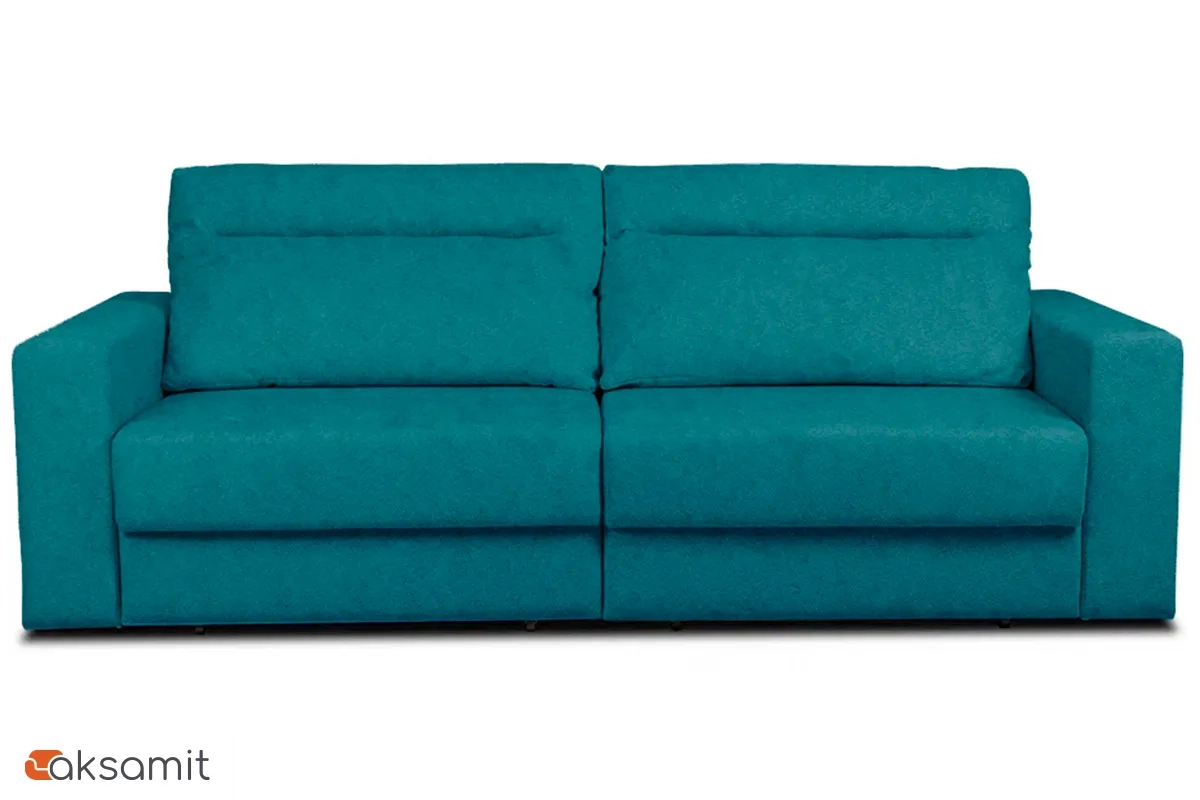 Диван Vega 2 (Набивные подушки/Отстрочка/НПБ) Тиффани Бирюзовый