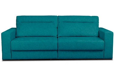 Диван Vega 2 (Набивные подушки/Отстрочка/НПБ) Тиффани Бирюзовый