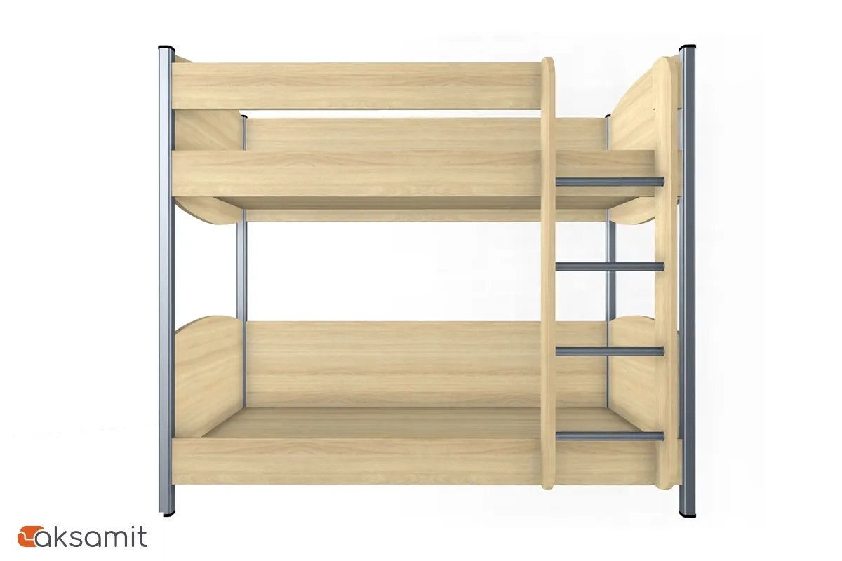 Кровать  КР-123 90х190 2 места (Ясень Асахи)