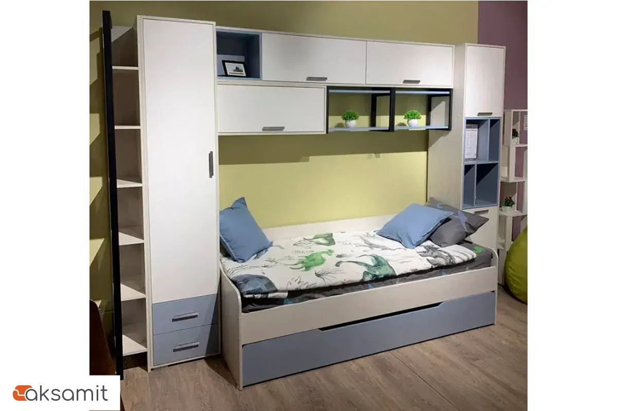 Полка на мет. каркасе Стич 600х360 (Серо-голубой) Полка на мет. каркасе Стич 600х360 (Серо-голубой)