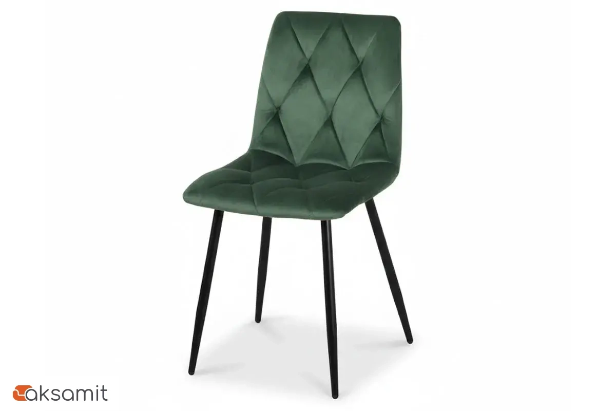 Стул Регги (Муар черный / Велюр Дрим Forest) СРП-066