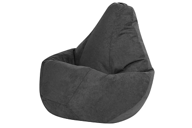 Кресло Мешок Груша (Графит / Велюр) 2XL