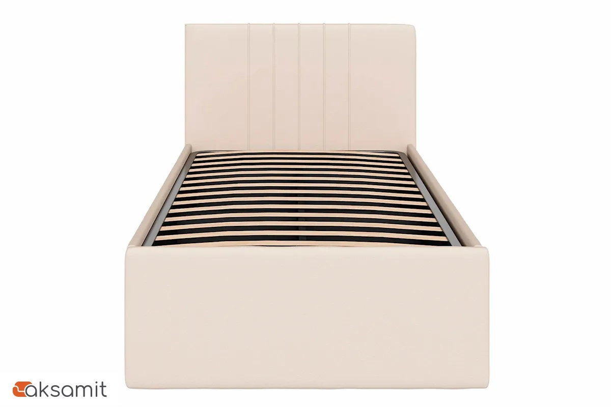Кровать Соло односпальная с ПМ 90х200 (Newtone Light Beige/Светло-бежевый)