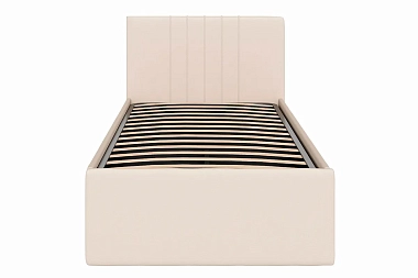 Кровать Соло односпальная с ПМ 90х200 (Newtone Light Beige/Светло-бежевый)