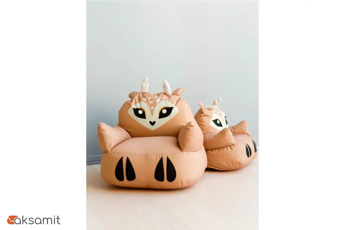 Пуфик Оленёнок L Бежевый