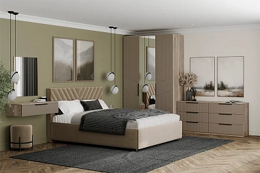 Стол туалетный Астория 20 подвесной (Дуб кастелло серый / Грей софт)