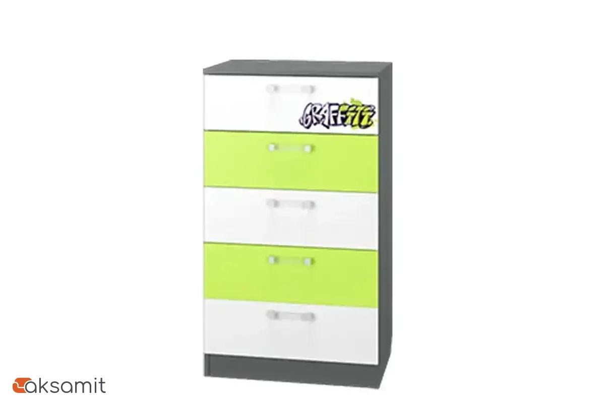 Комод с 5 ящиками Граффити