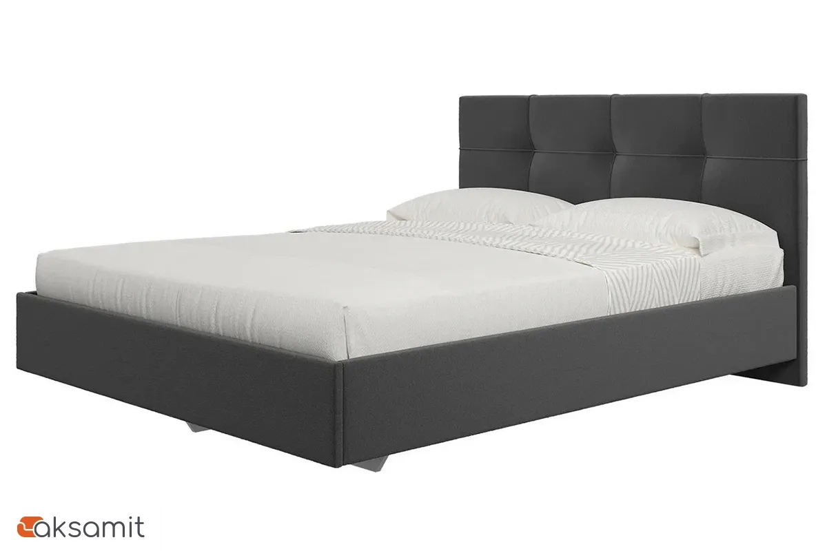 Кровать Kapriz с ПМ 140х200 (Newtone Antracite / Серый) Кровать Kapriz с ПМ 140х200 (Newtone Antracite / Серый)