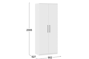 Шкаф для одежды Агата Исп.2 (Белый)