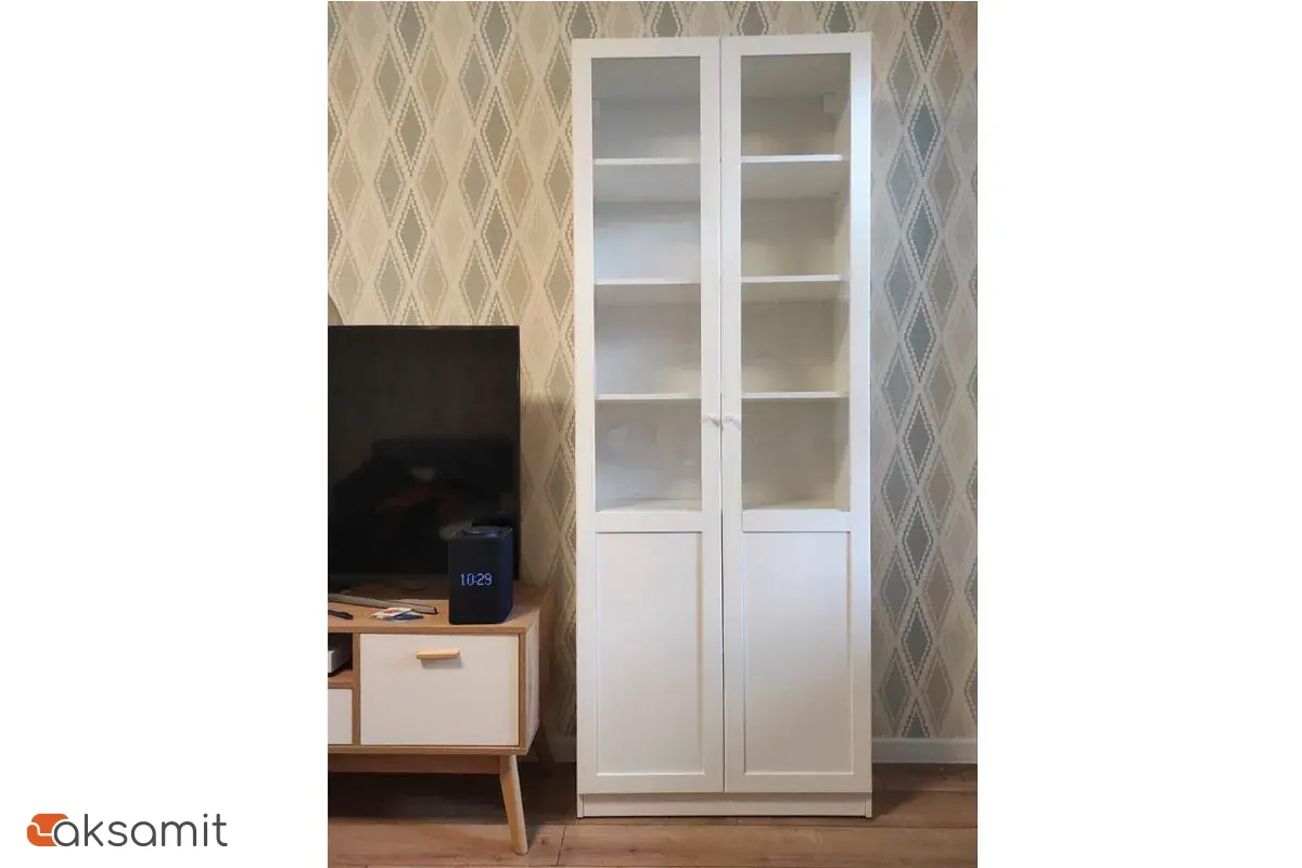 Шкаф для книг двухстворчатый Харрис 32 (Белый)