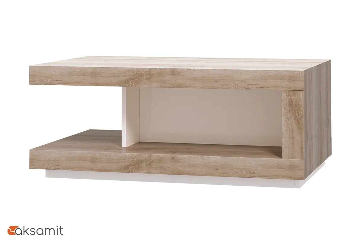 Журнальный стол Люмен 11 белый снег глянец