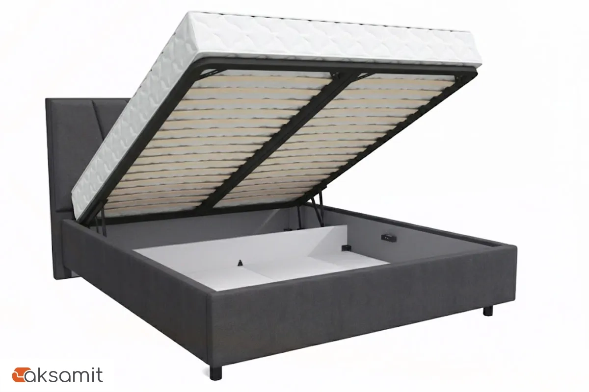 Кровать Рица-3 с ПМ 160х200 (Ultra Grey) 1 кат.