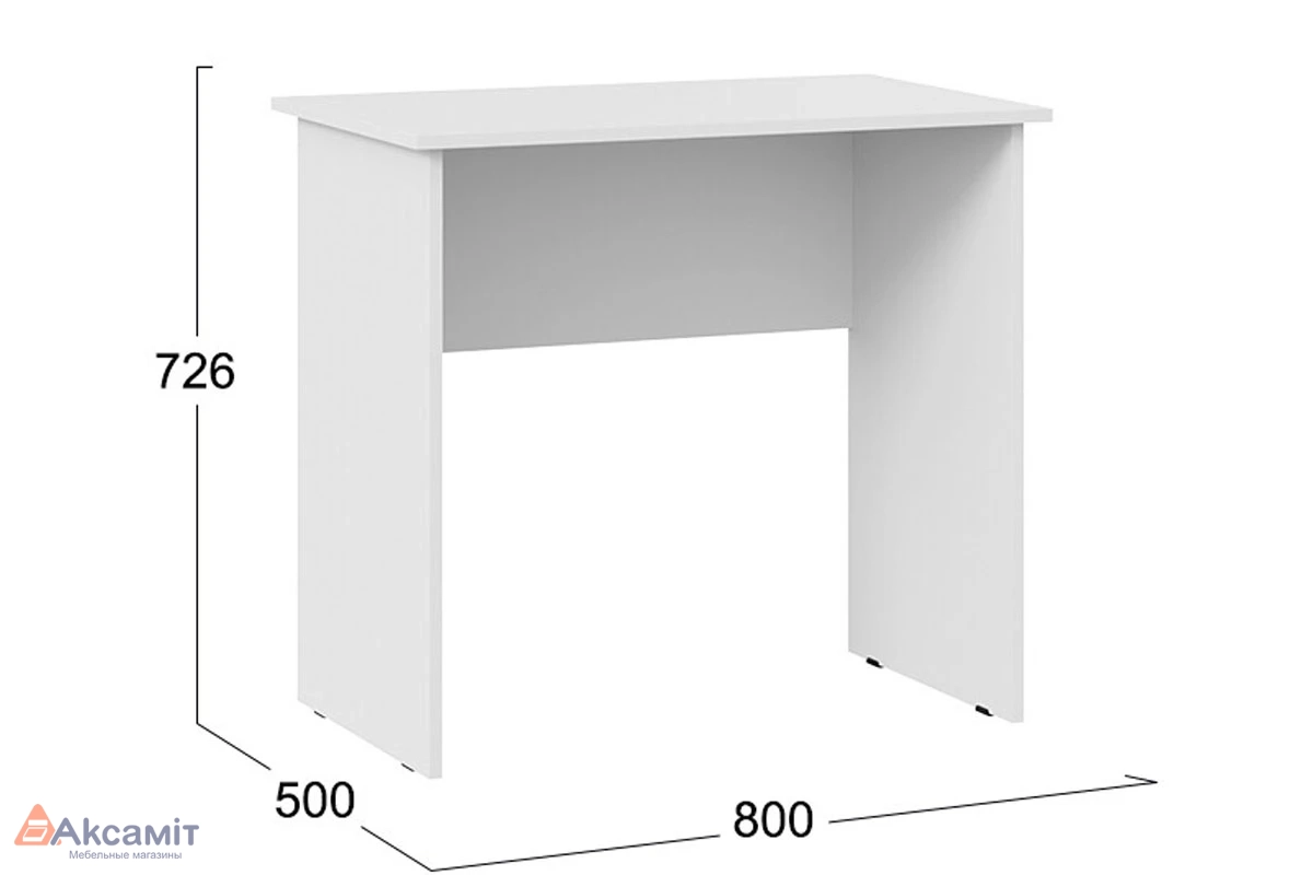 Стол письменный Тип 14 (800) (Белый Ясень)
