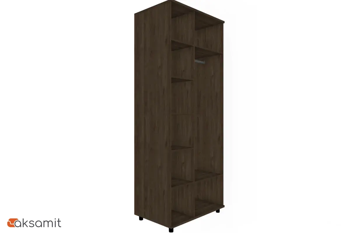 Шкаф для одежды и белья ШК-5009-ГТ-АМ (Гикори Джексон Темный/Антрацит Матовый) Шкаф для одежды и белья ШК-5009-ГТ-АМ (Гикори Джексон Темный/Антрацит Матовый)