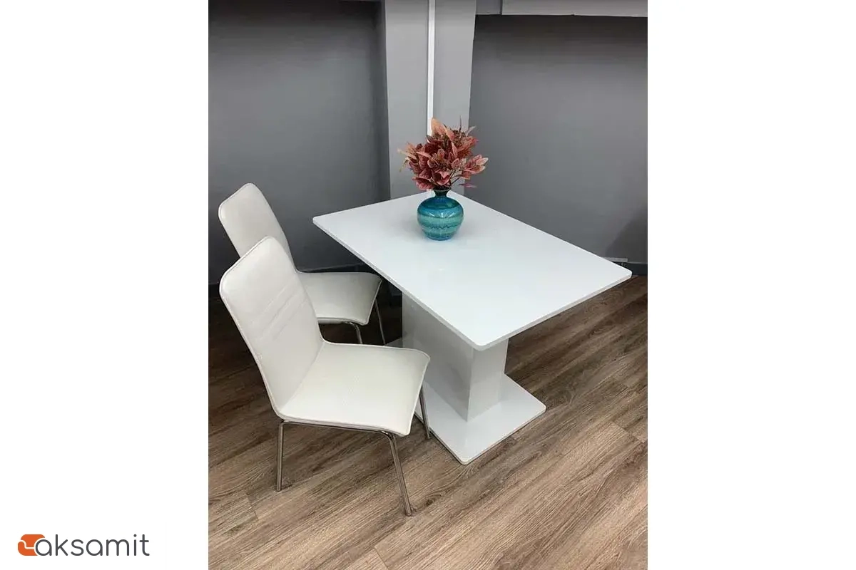 Стол обеденный Diamond тип 1 (1100х750) (Белый глянец)