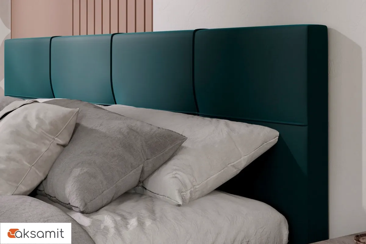 Кровать Лора с ПМ и заглушиной 180х200 (Велюр / Confetti Izumrud)