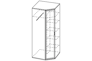 Шкаф ШК-1011 (Снежный Ясень)