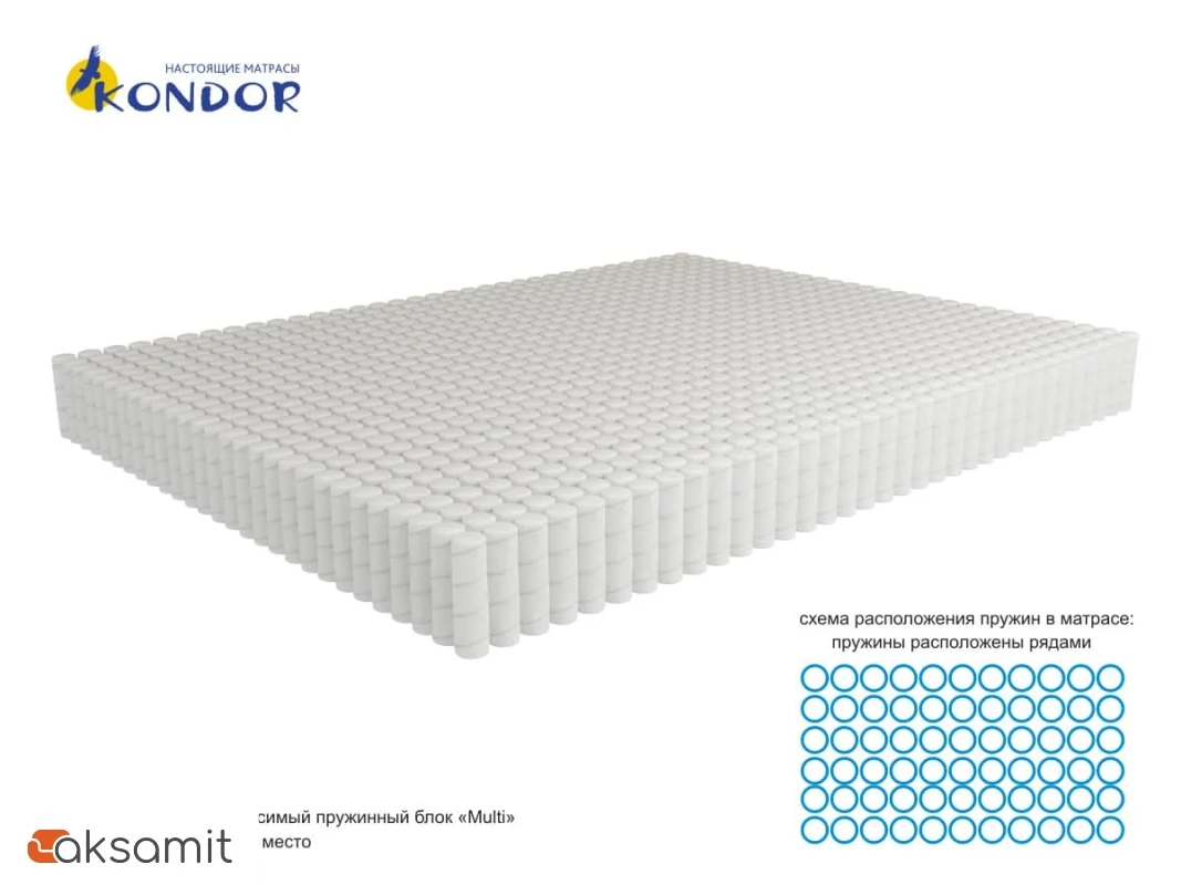 Матрас Kondor Sidney-2 Multi 120х200х22 жаккард Матрас Kondor Sidney-2 Multi 120х200х22 жаккард