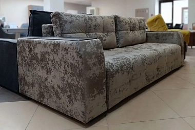 Диван-кровать Бали 4 ДК (Plush latte / Накладки венге) 5 кат.