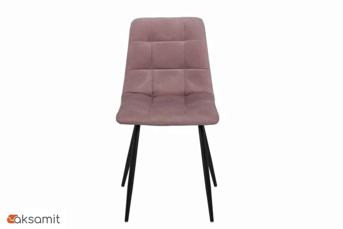 Стул Чили каркас Муар черный, велюр (Maserati 15 пастельно-фиолетовый) СРП-052