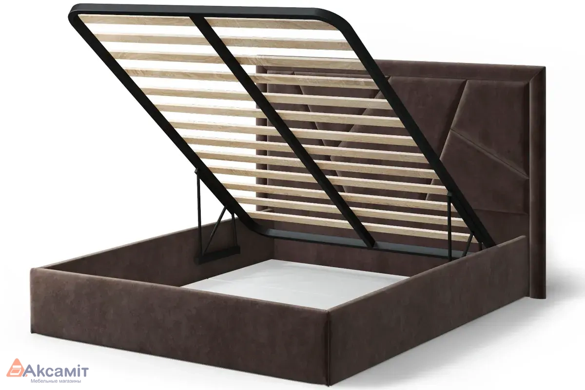 Кровать Индиго 160х200 с ПМ (NEO 10/темно-коричневый)