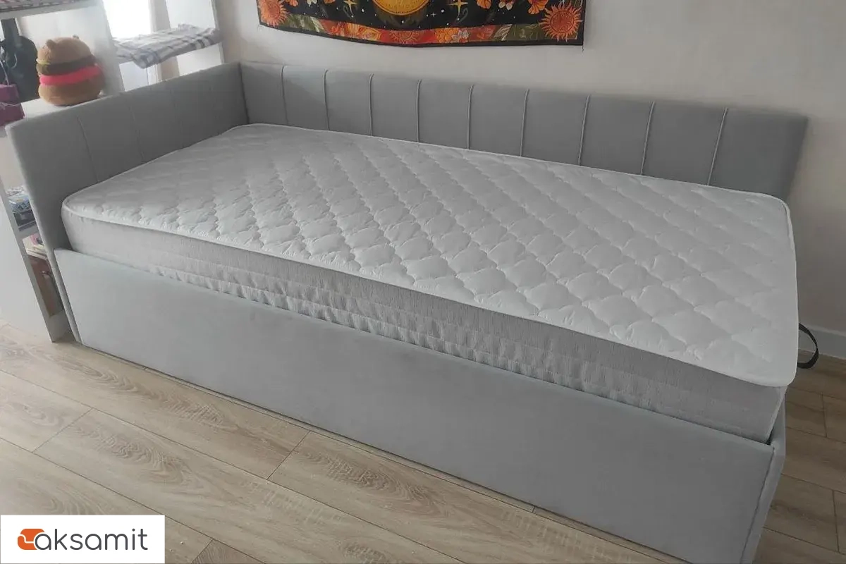 Кровать Мика с ПМ 90х200 универсальная Newtone Light GREY