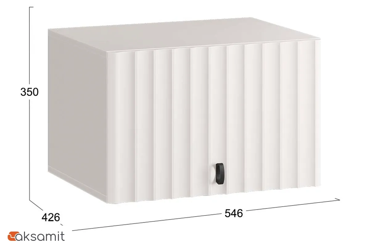 Шкаф настенный Тиффани (546) (Кашемир / Кашемир матовый)