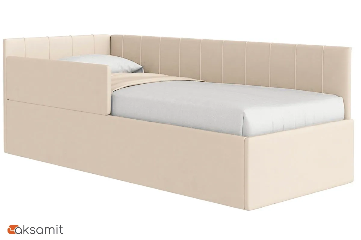 Кровать Мика с ПМ 90х200 универсальная Newtone Light BEIGE Кровать Мика с ПМ 90х200 универсальная Newtone Light BEIGE