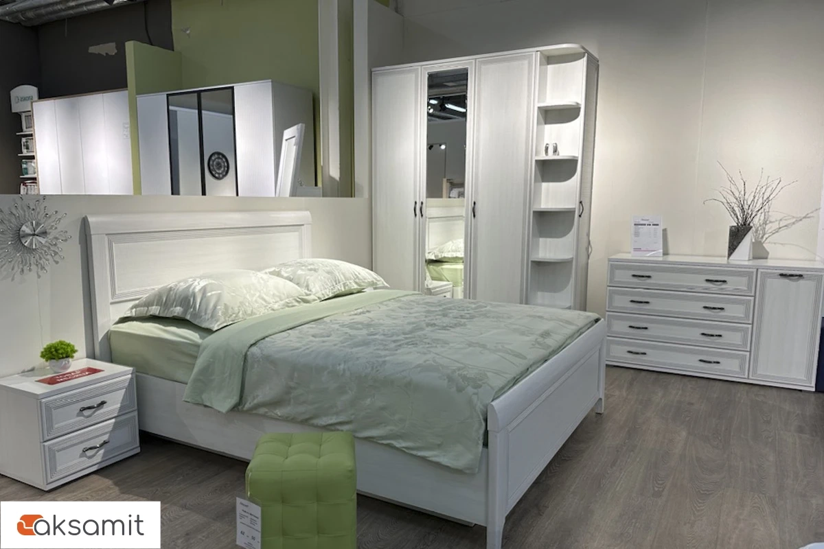 Кровать КР-1023 160х200 (Снежный Ясень) Кровать КР-1023 160х200 (Снежный Ясень)