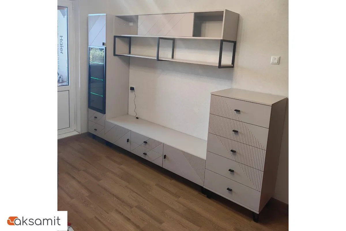 Шкаф настенный Кашемир 1800 (Кашемир/Сантьяго)