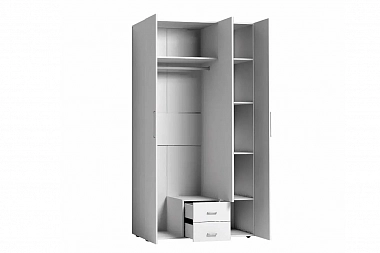 Шкаф для одежды и белья Монако 444 (Белый)