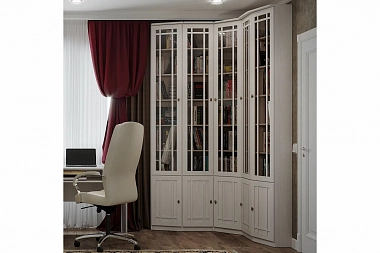 Шкаф для книг со скосом влево Sherlock 34 (Ясень Анкор светлый) фото