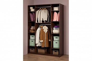Sherlock 60 Шкаф для одежды и белья орех шоколадный фото